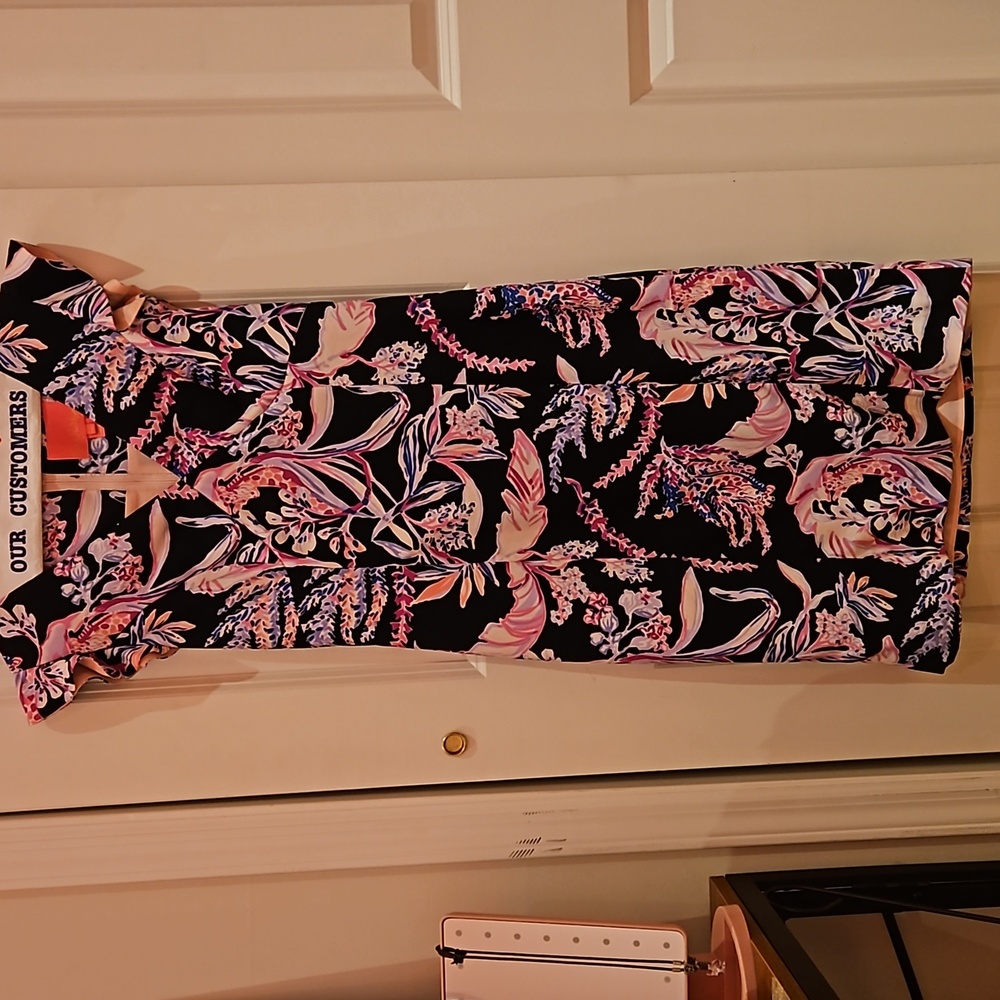 Lily Pulitzer dress frill sleeves sz 2
